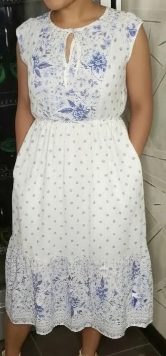 Old Navy Women's Floral Print Midi Dress - Size M