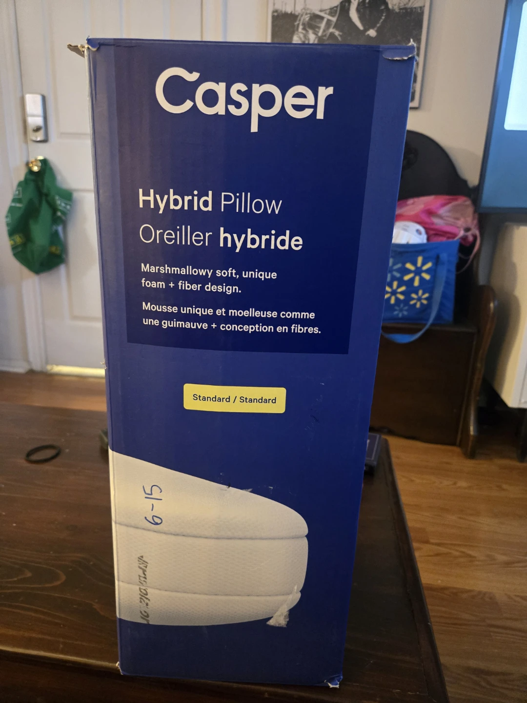 Open - never used - Casper Hybrid Pillow