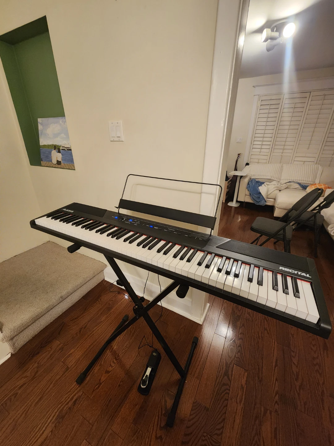 Alesis Recital 88-Key Digital Piano with Stand and Sustain Pedal