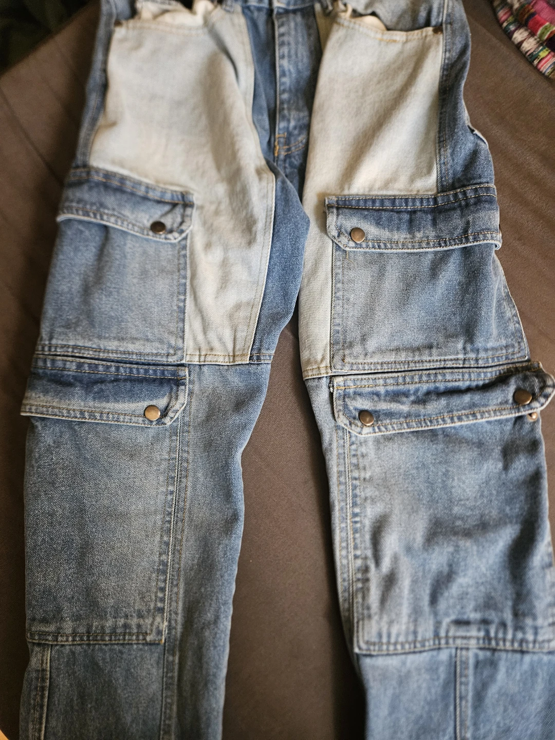 Supply & Demand Colorblock Cargo Jeans Size 30W S - photo 4