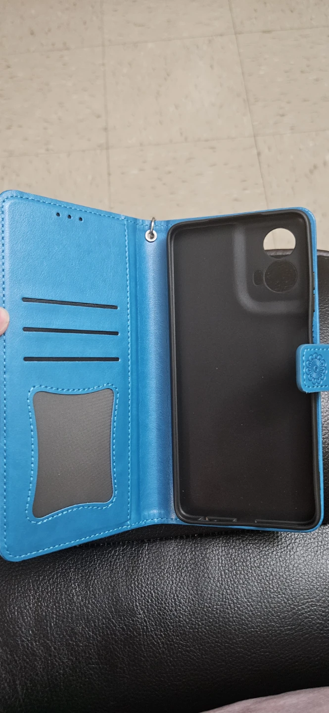 Blue Mandala Wallet Flip Phone Case for Moto G 5G 2024 - photo 4