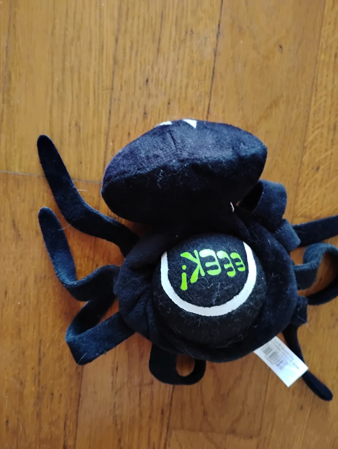 Vibrante! EEK! Black Spider Plush Toy