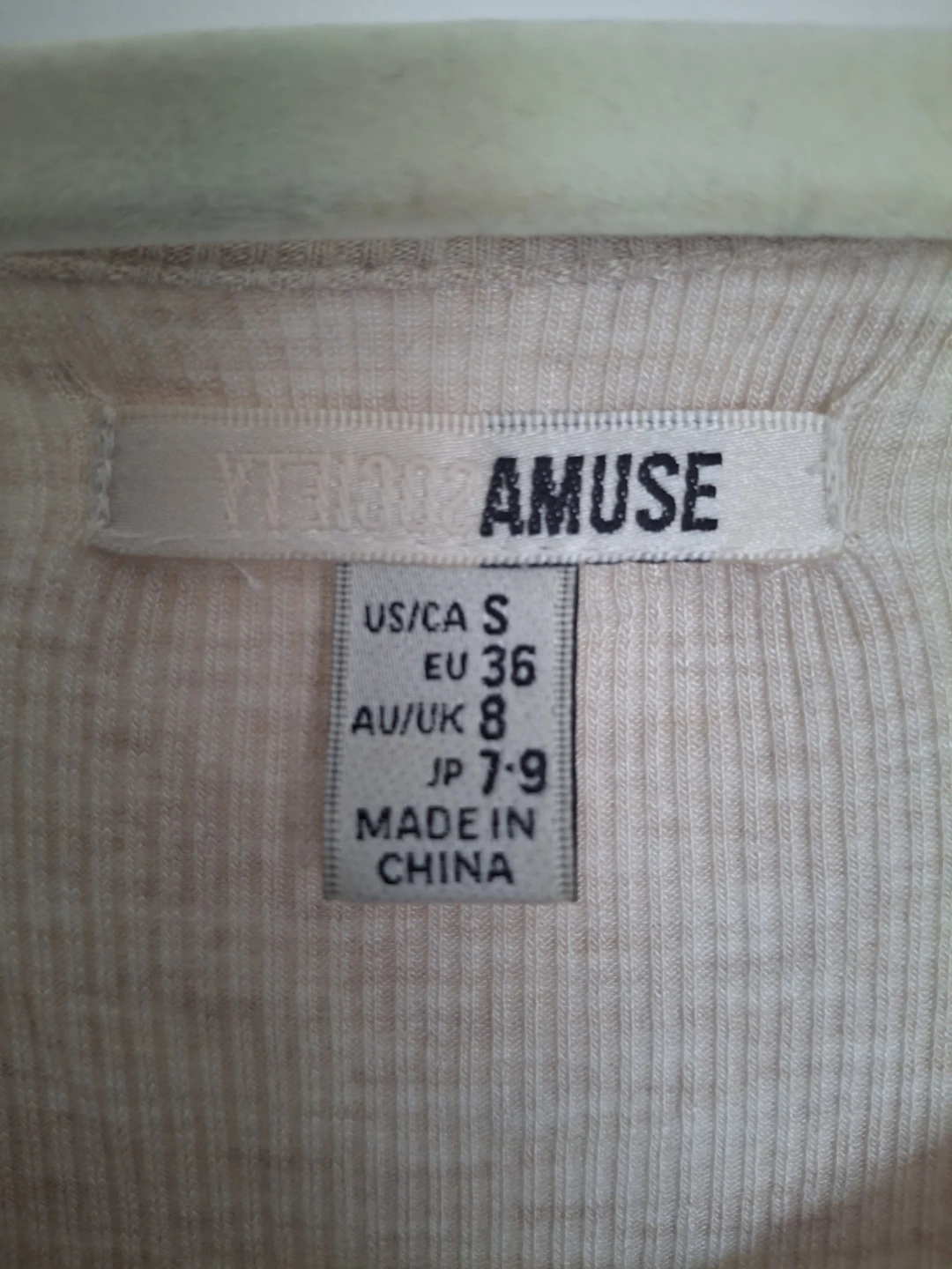 Amuse Women's Ribbed Button-Up Crop Top - Size S - photo 2