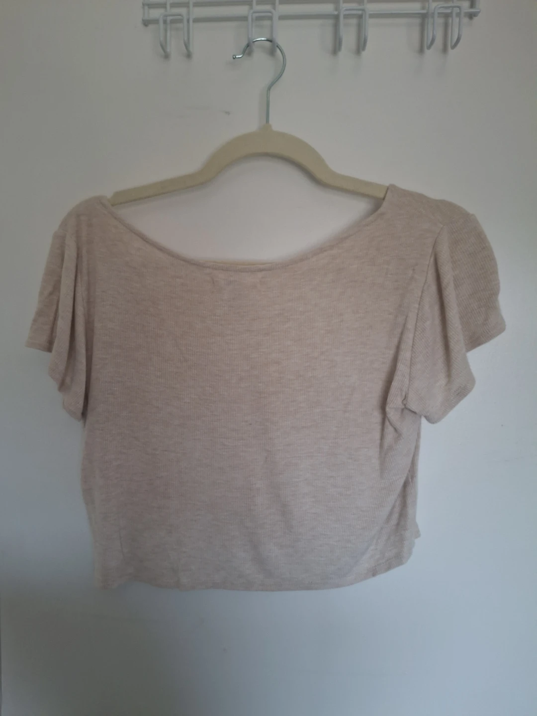 Amuse Women's Ribbed Button-Up Crop Top - Size S - photo 3