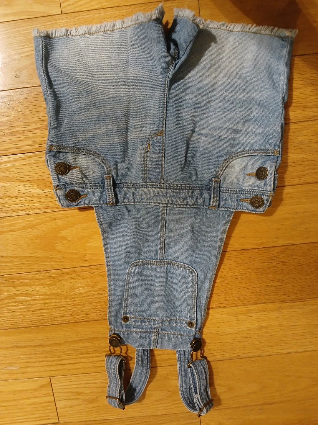 Gymboree denim overall shorts size 4T