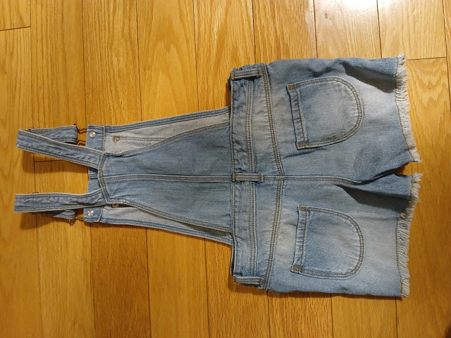 Gymboree denim overall shorts size 4T - photo 2