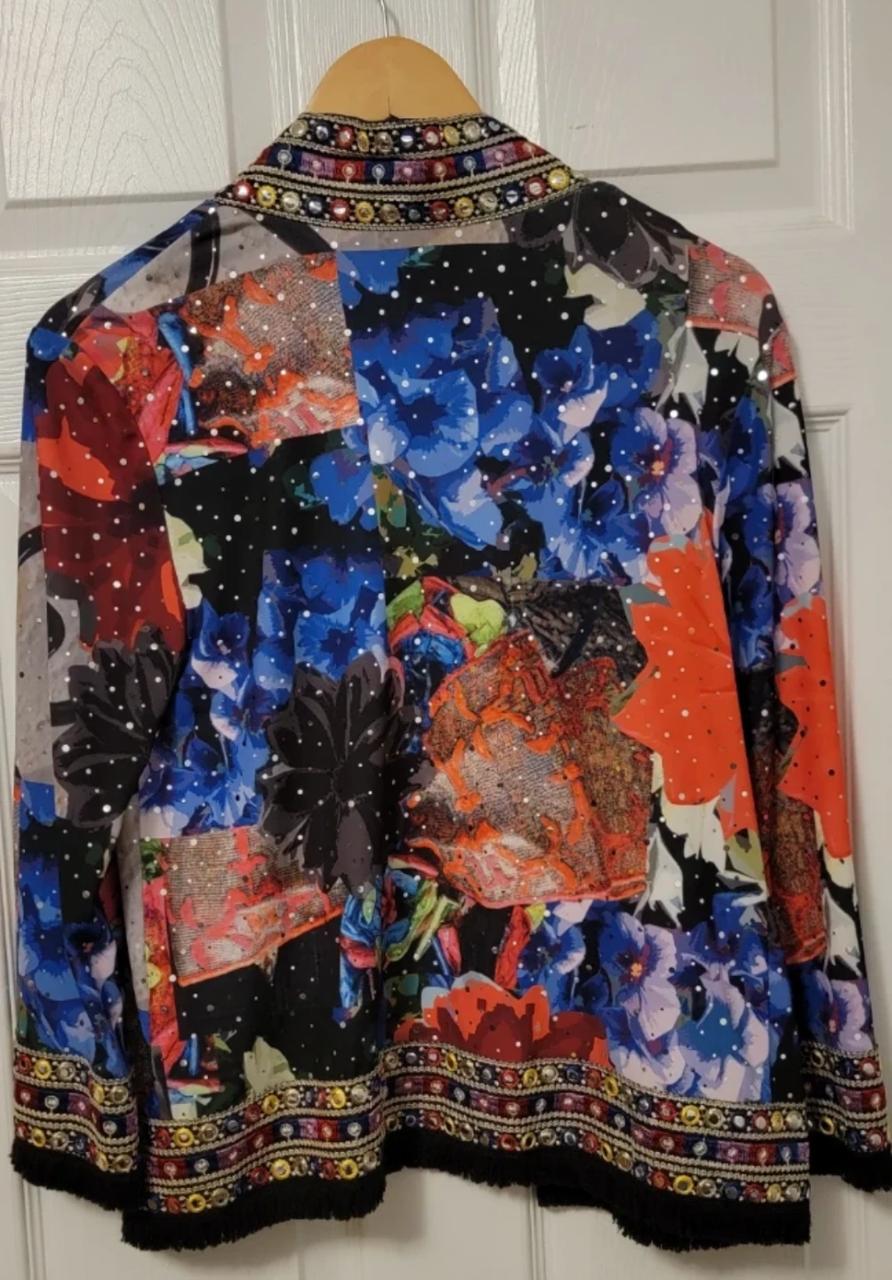 Joseph Ribkoff Embellished Floral Patchwork Kimono Jacket - photo 5