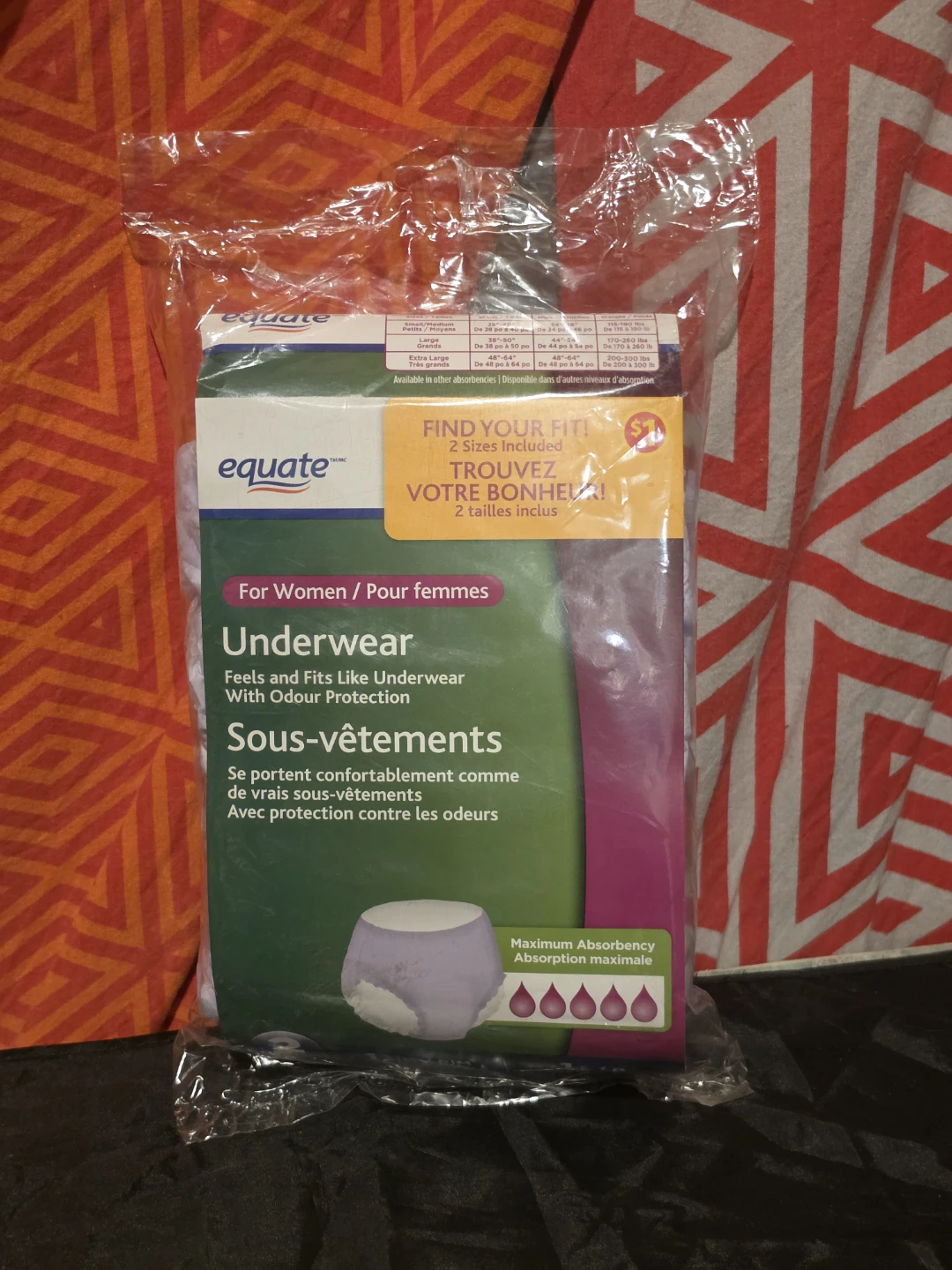 Equate Women's Underwear - Maximum Absorbency