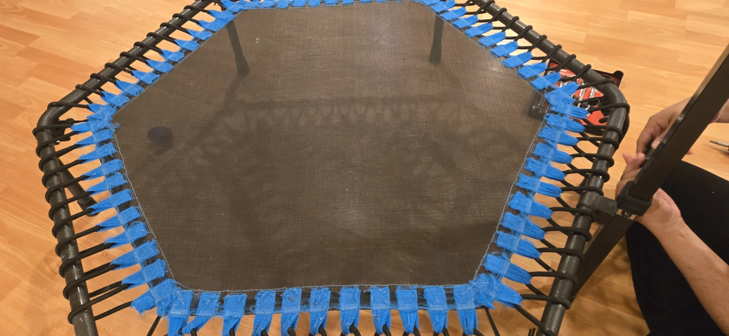 Hexagonal Rebounder Trampoline with Handle