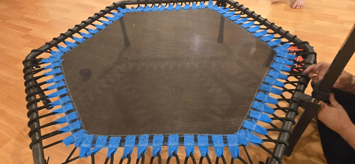 Hexagonal Rebounder Trampoline with Handle - photo 2