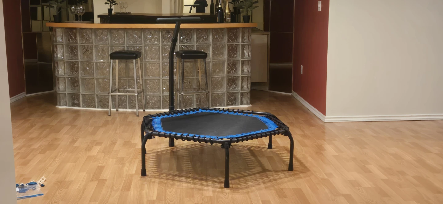 Hexagonal Rebounder Trampoline with Handle - photo 3