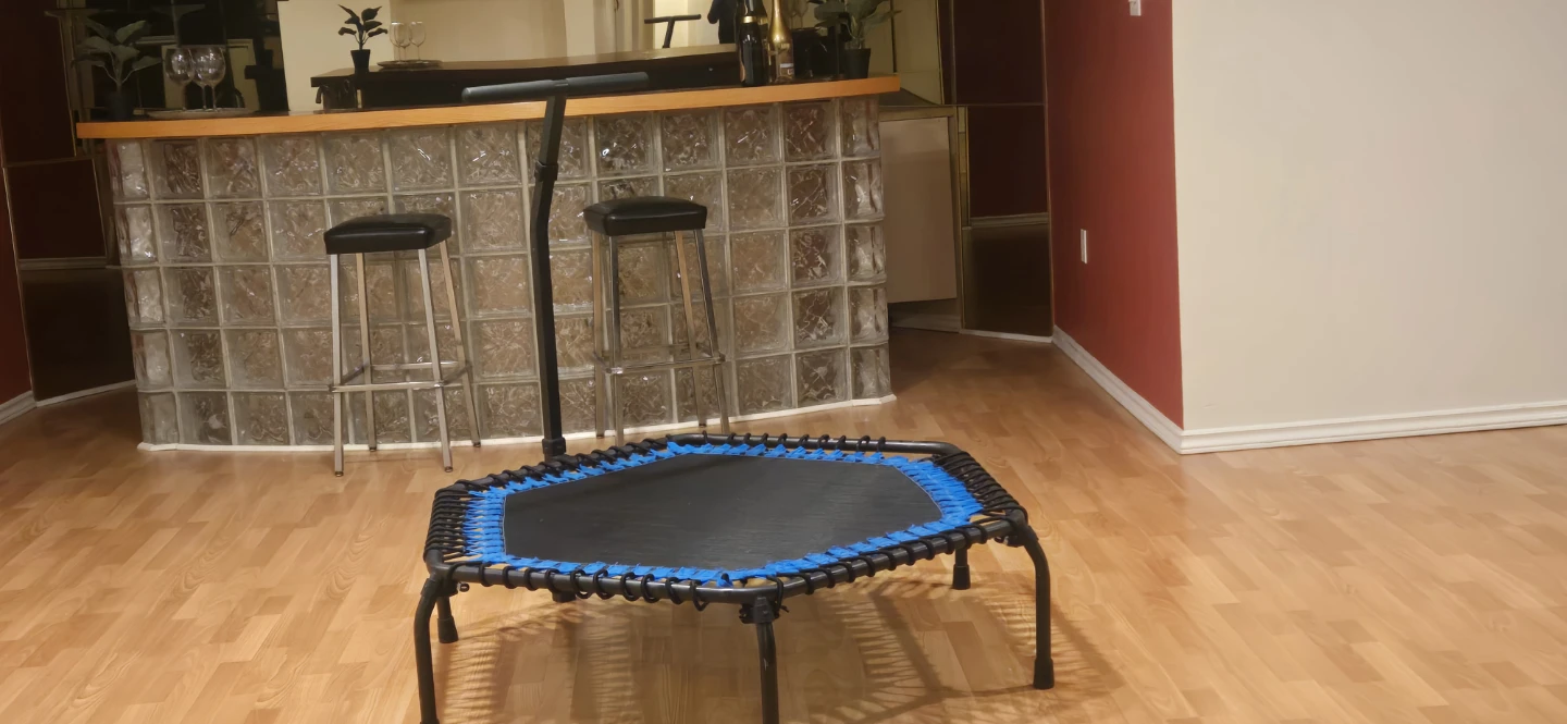 Hexagonal Rebounder Trampoline with Handle - photo 4