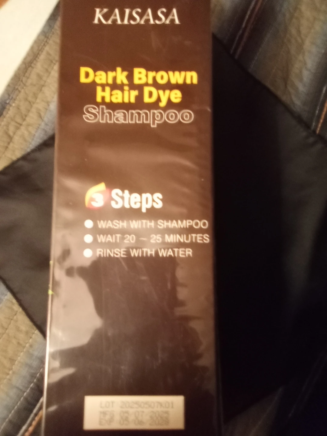 KAISASA Dark Brown Hair Dye Shampoo 500ml - photo 2