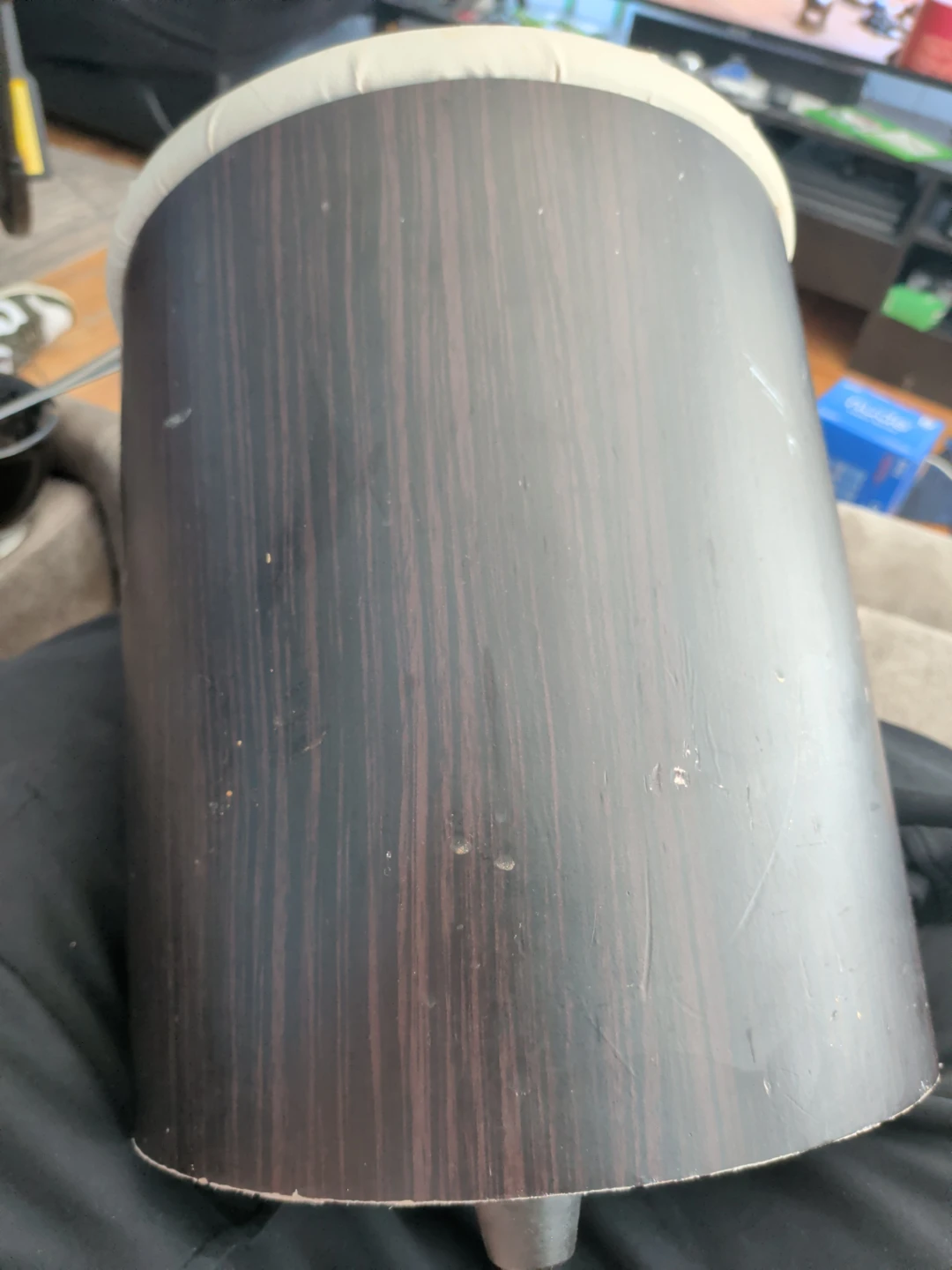 Cylindrical Ottoman Footstool