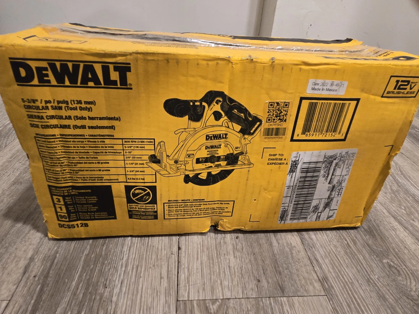 DeWalt 12V Max Brushless 5-3/8" Circular Saw (Tool Only) - photo 2