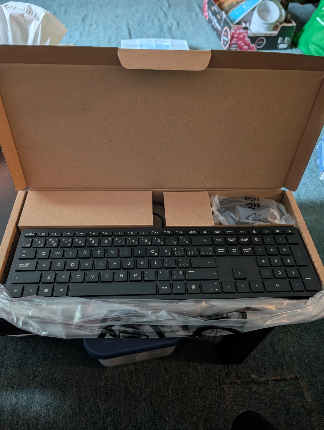 HP wired keyboard and mouse