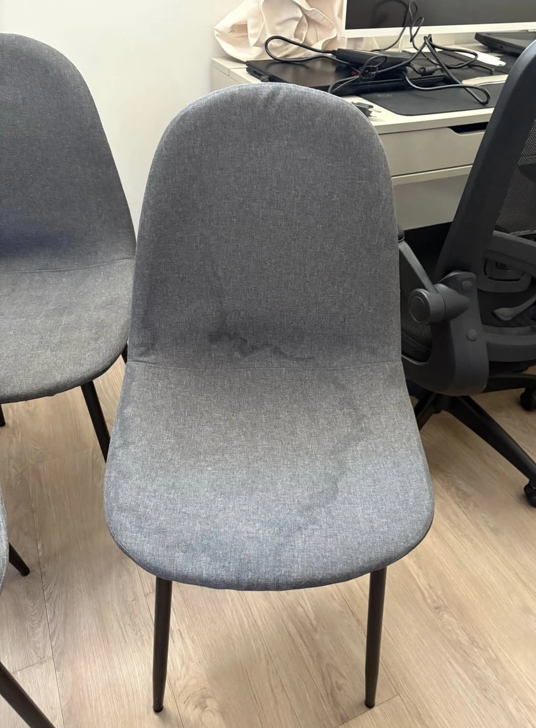 Set of 6 Grey Dining Chairs - photo 3