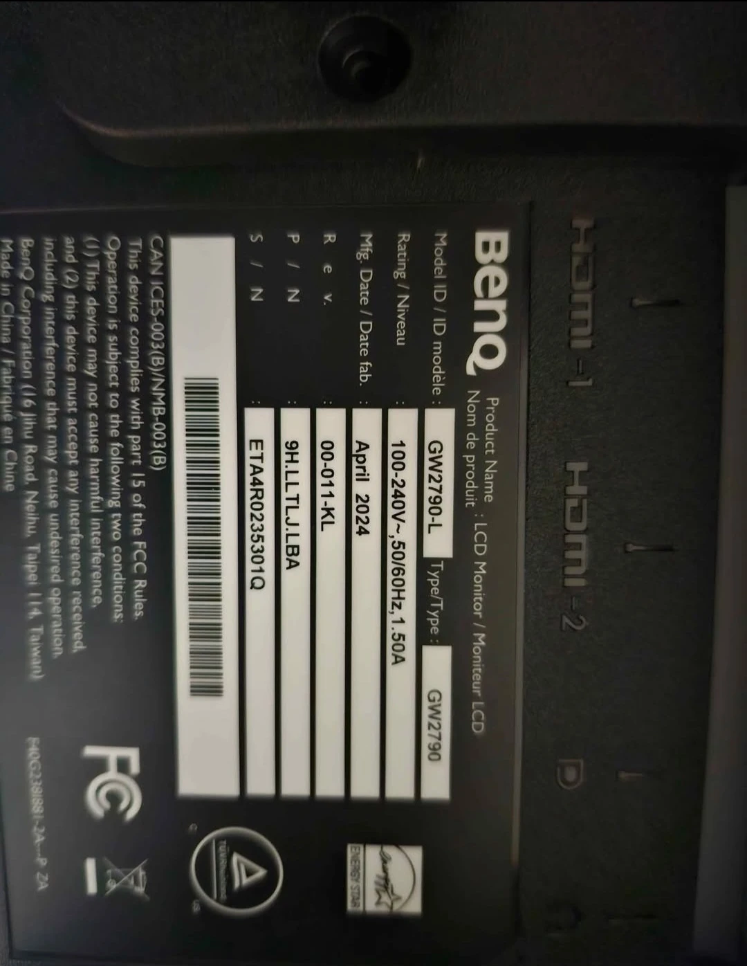 BenQ GW2790 27" Monitor - photo 4