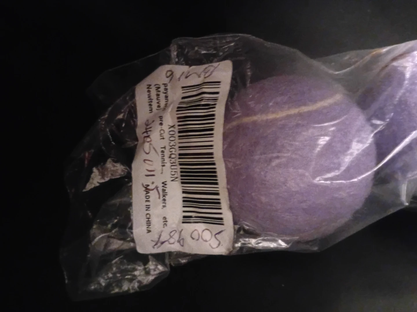 NEW!   Walker's Pre-Cut Tennis Balls (Mauve) - 4 pack - photo 2