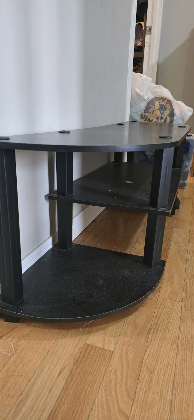 Black Media Console Stand - photo 3