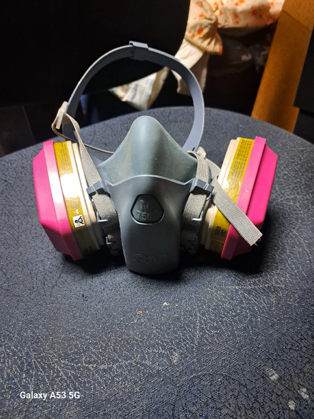 3M 7500 Series Respirator Mask with Pink Cartridges