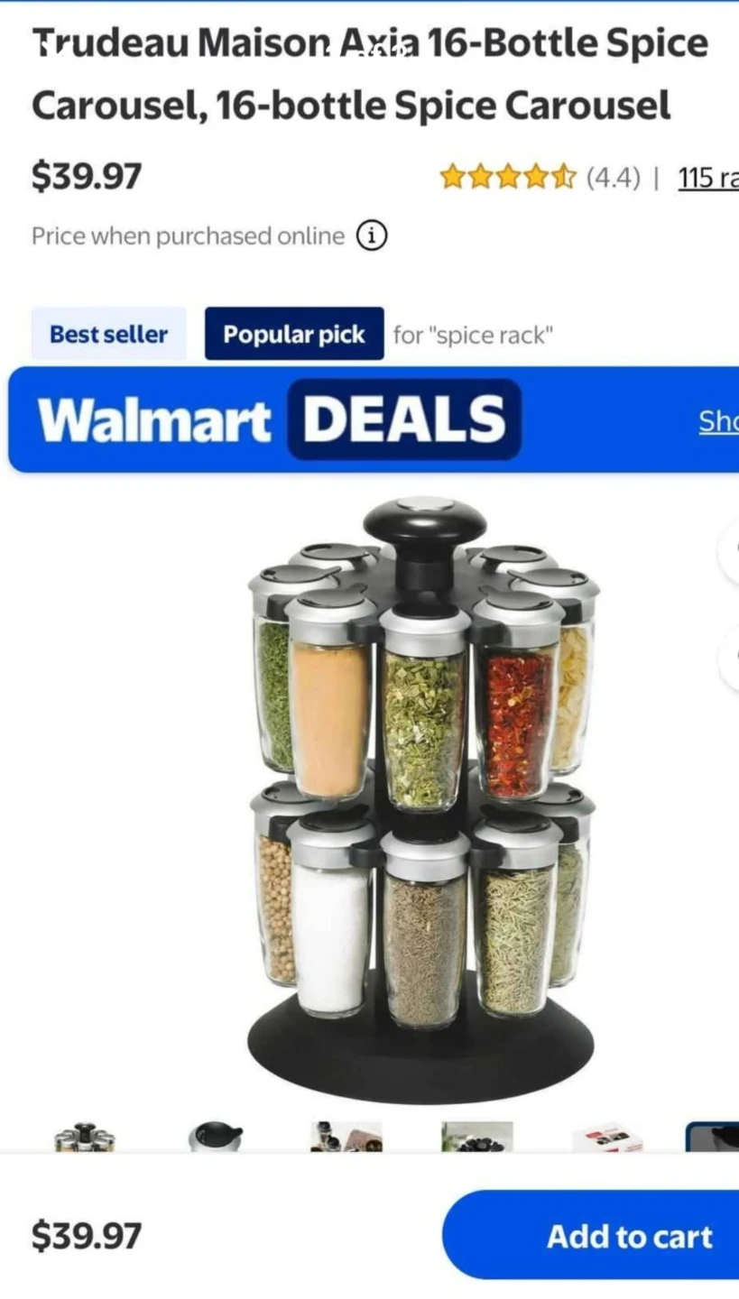 Spice rack carousel
