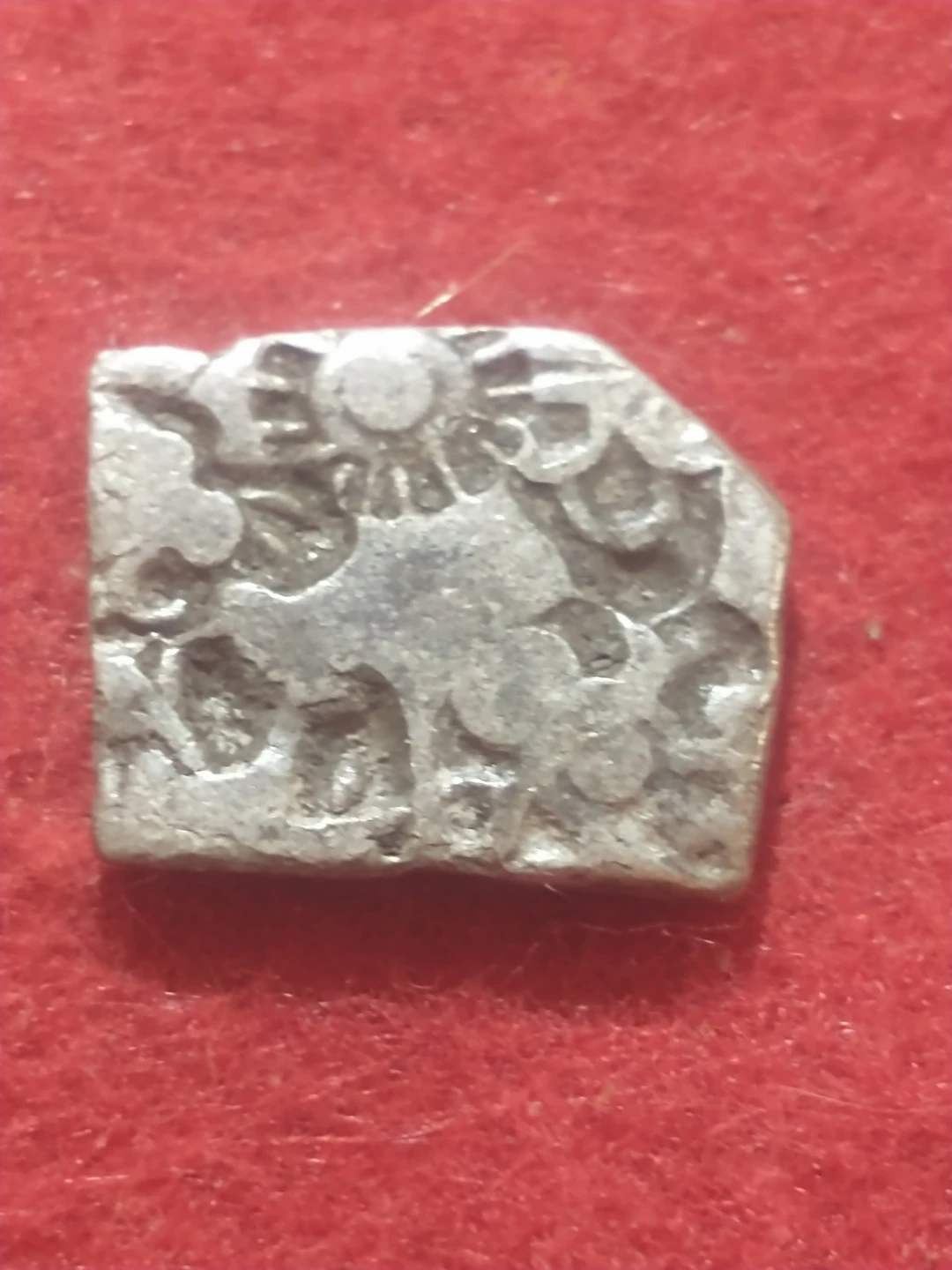 Amazing 321-185 BC Mauryan Empire ancient silver punchmark coin - photo 3