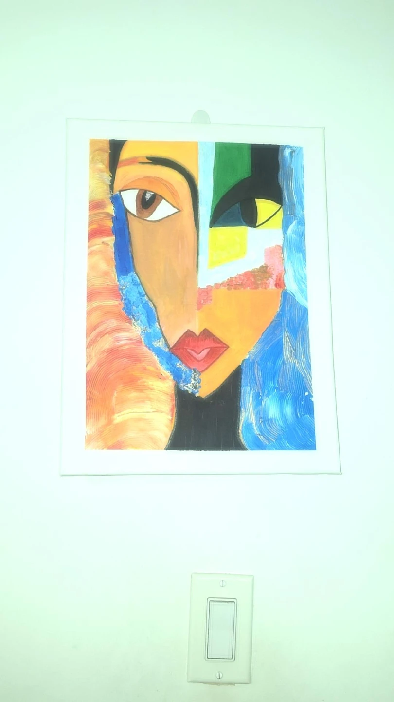 Abstract Face Painting Canvas Art - photo 3