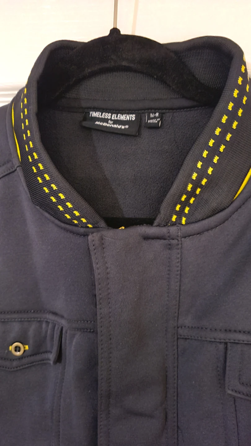 McDonalds Apparel Dark Gray Zip Up Jacket Size Medium Regular - photo 3