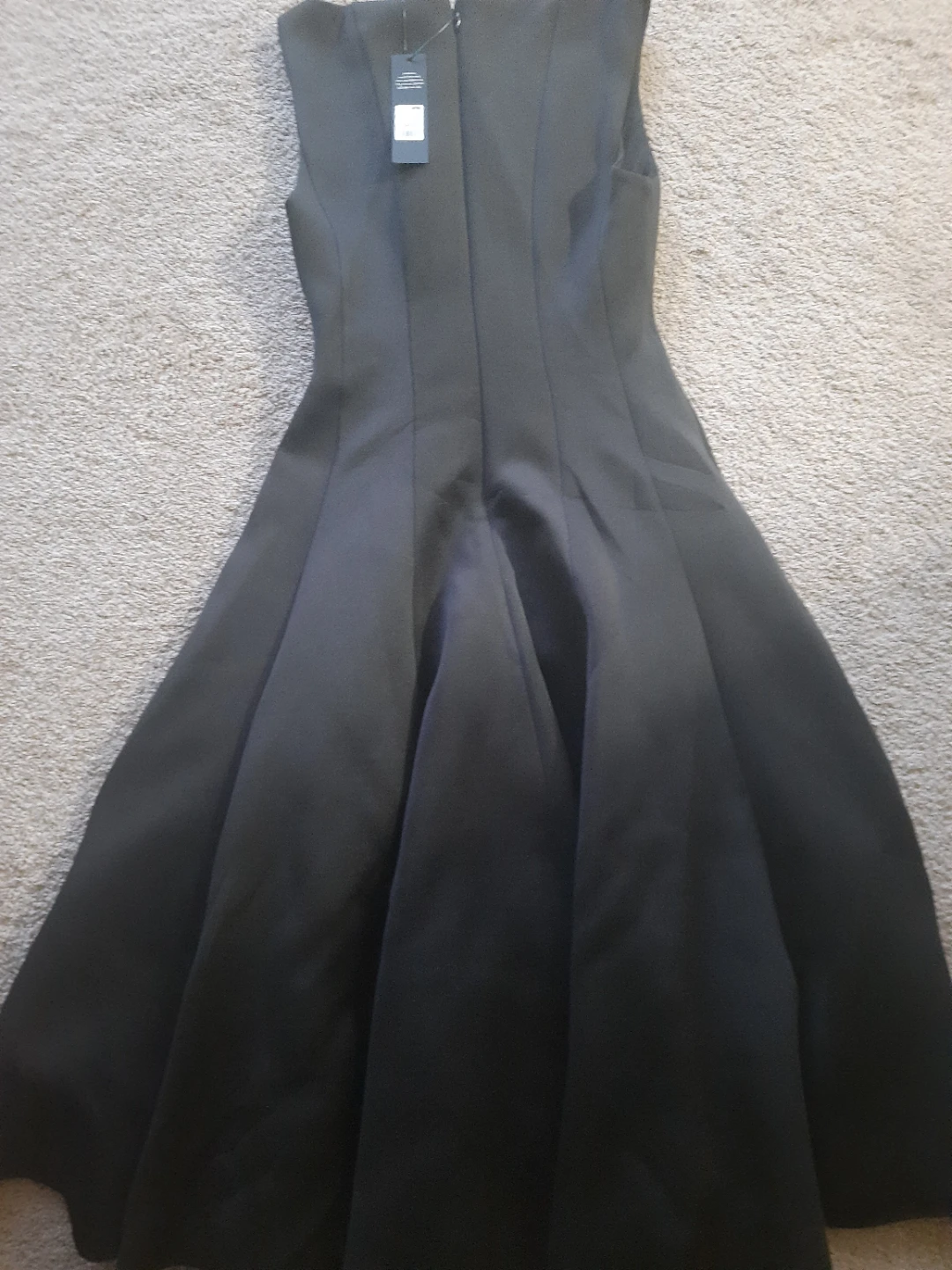 Fashion Nova Sweet Sunday Pleated Midi Dress - Black - Size XS - photo 2