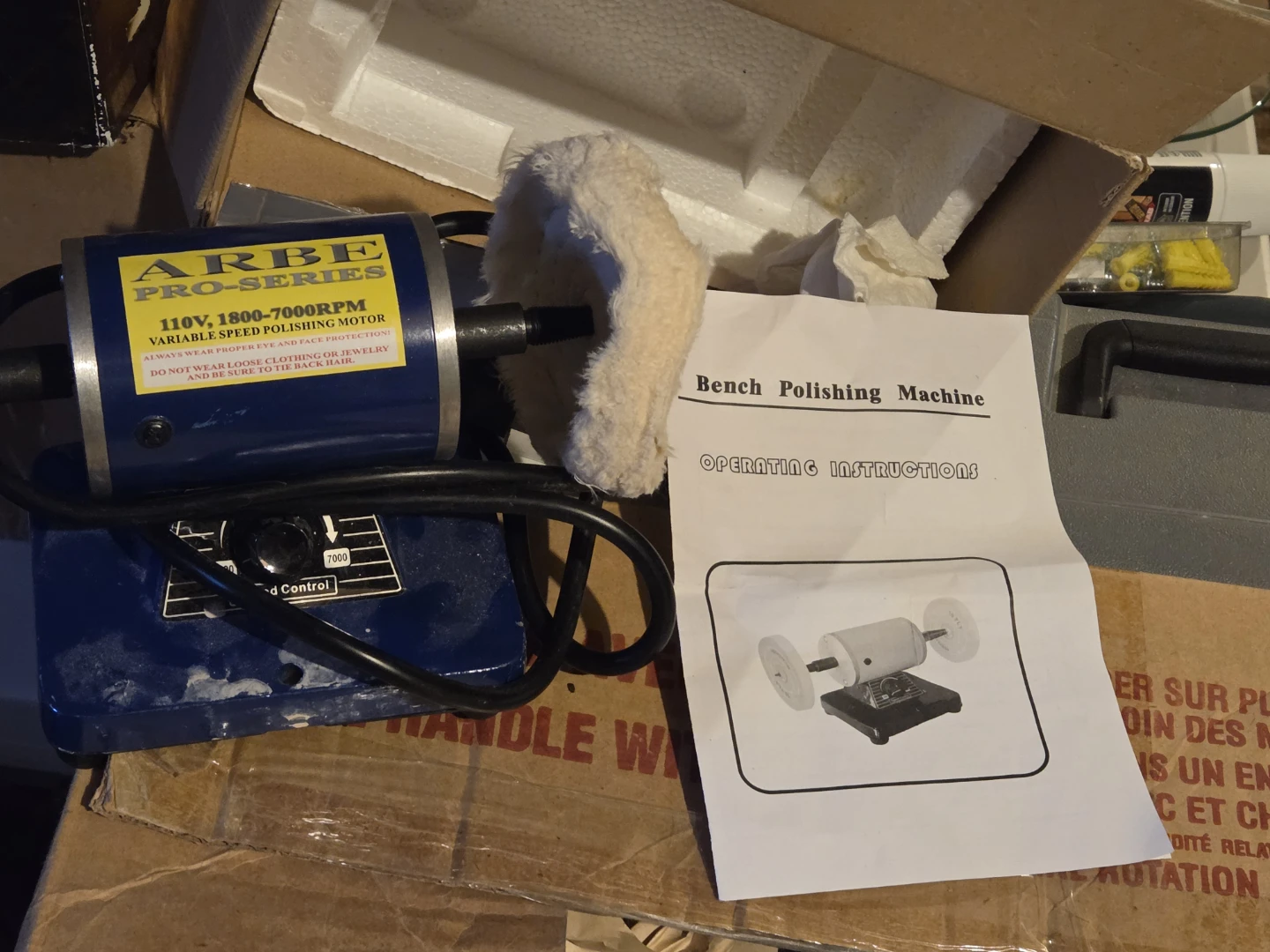 ARBE Pro-Series Bench Polishing Machine 1800-7000RPM