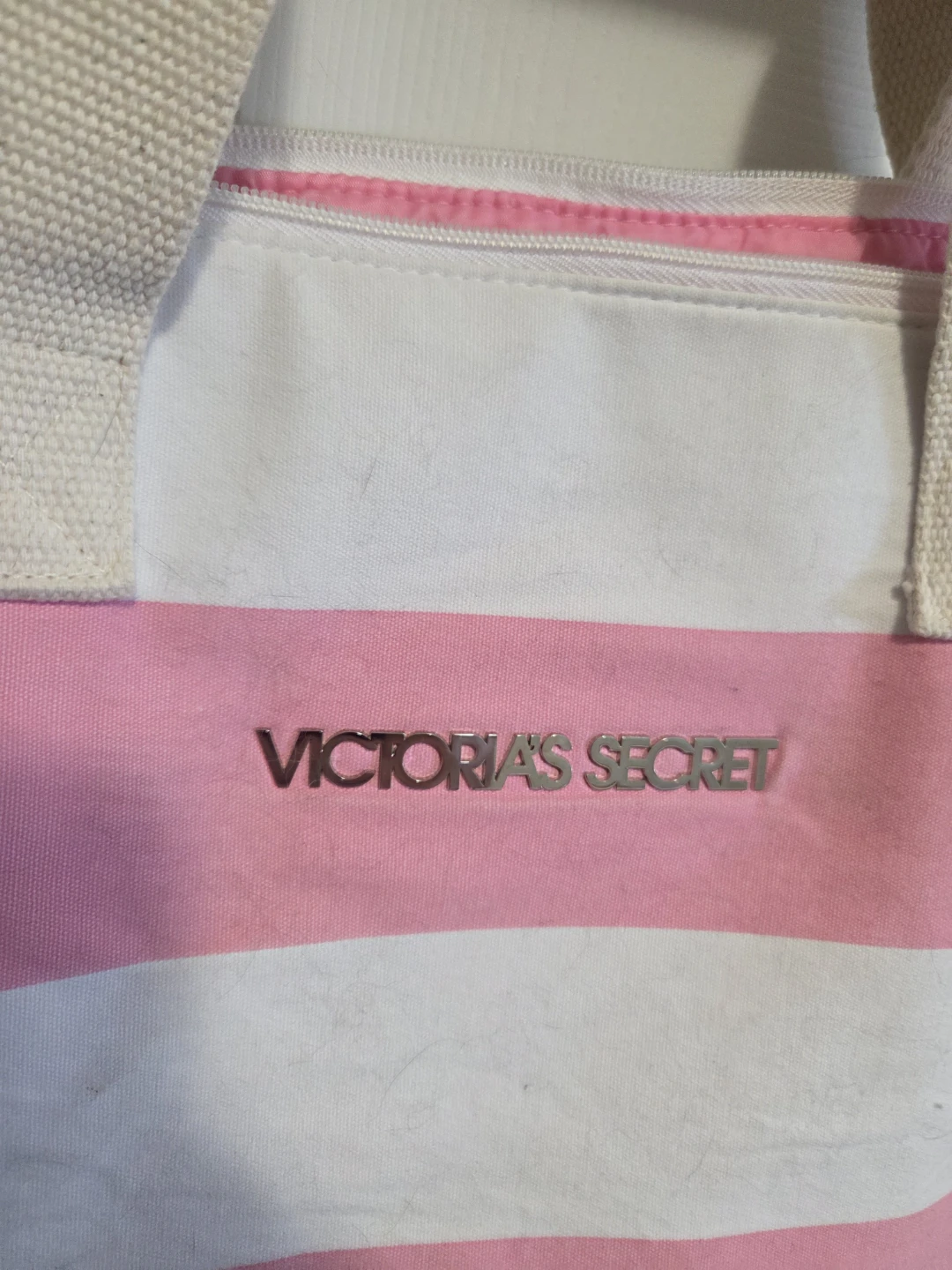 Victoria's Secret Pink Stripe Tote Bag - photo 3