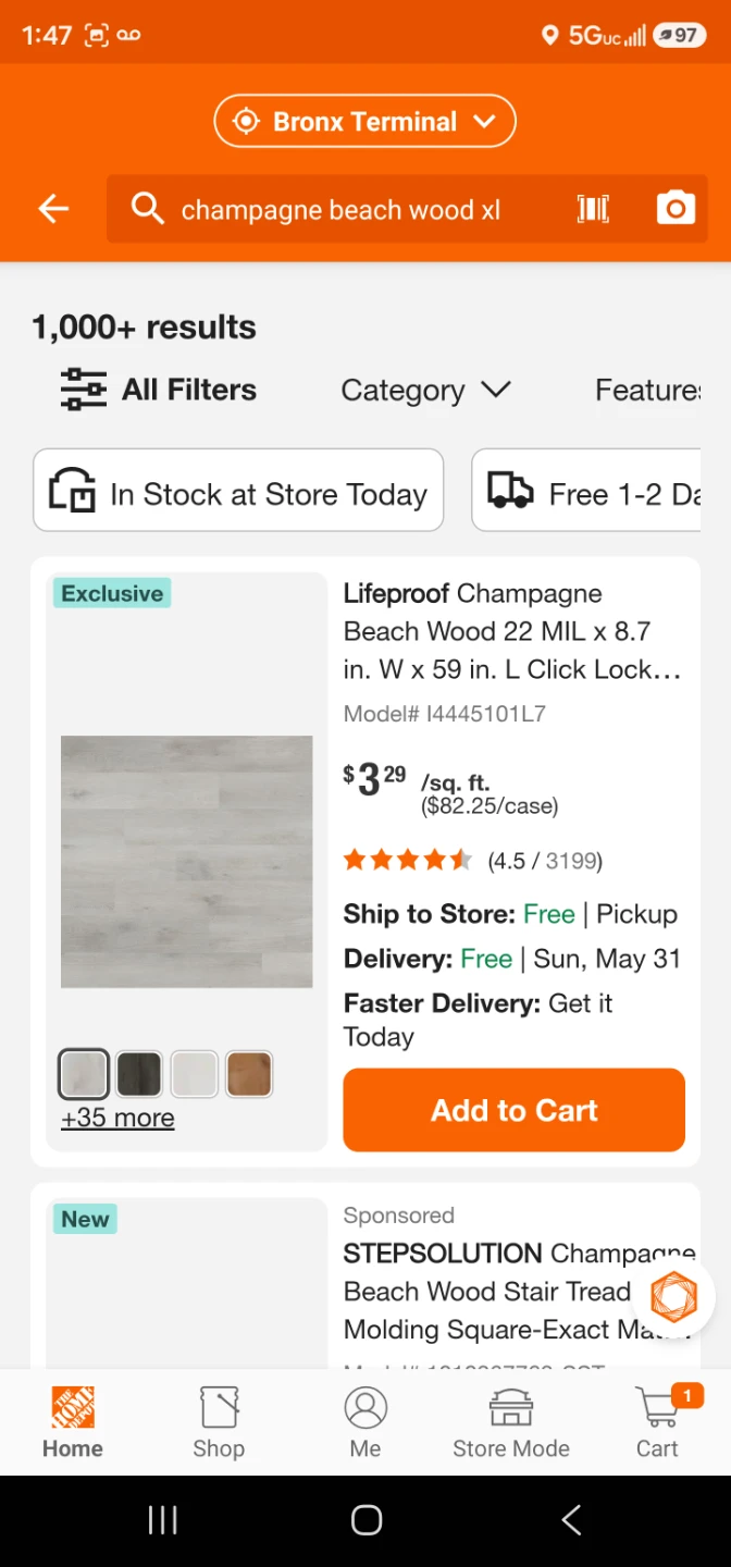 Champage beach wood XL Vinyl Plank Flooring