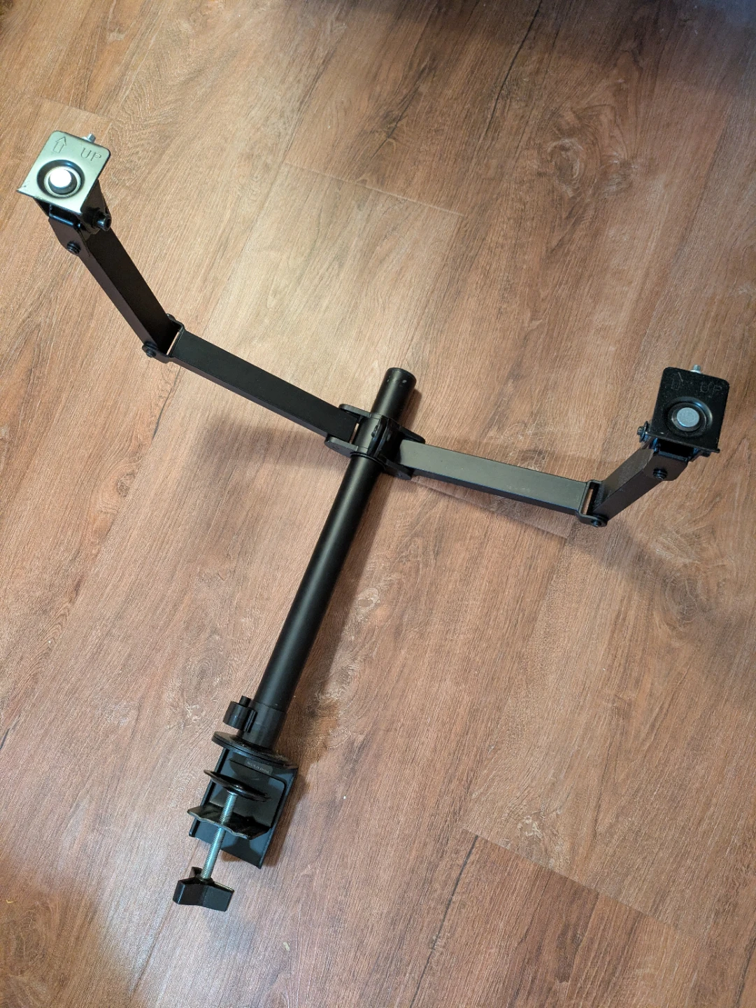 Dual Monitor Desk Mount Stand Clamp, Black