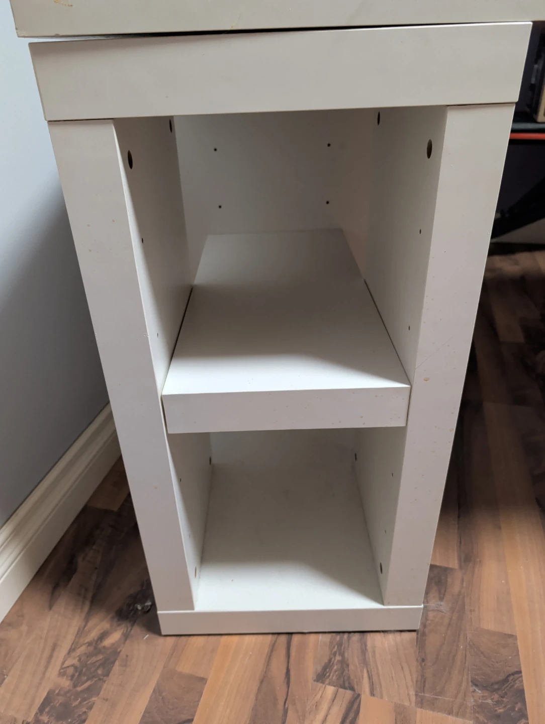 Ikea White Desk with Shelving - photo 4