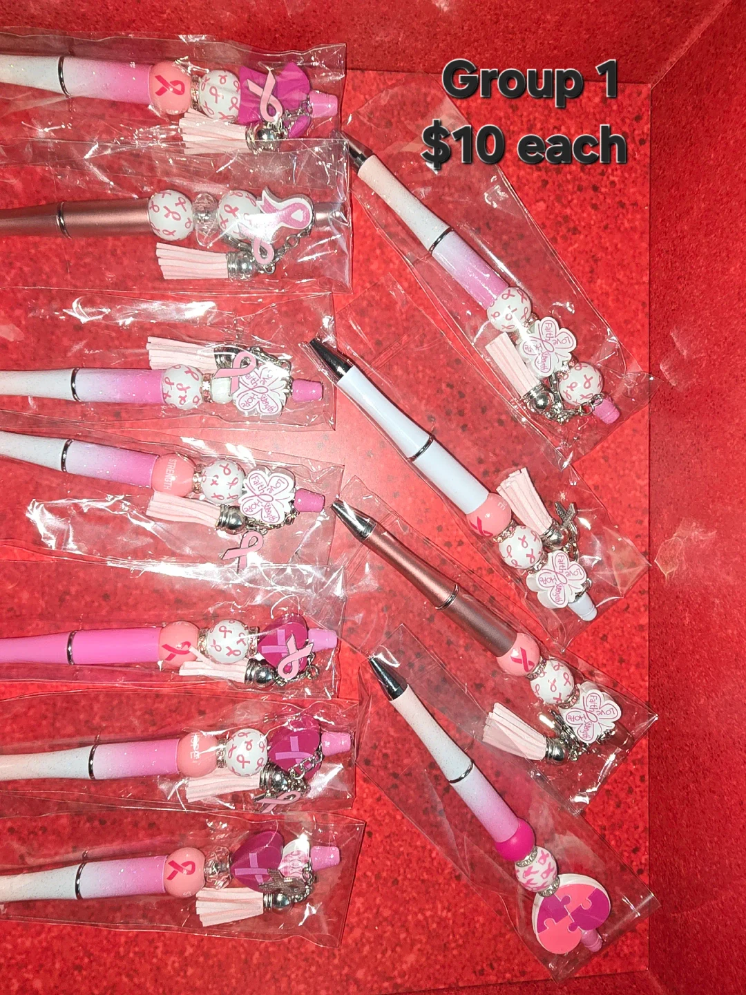 Beaded Pens with Charms - Breast Cancer Awareness - photo 4