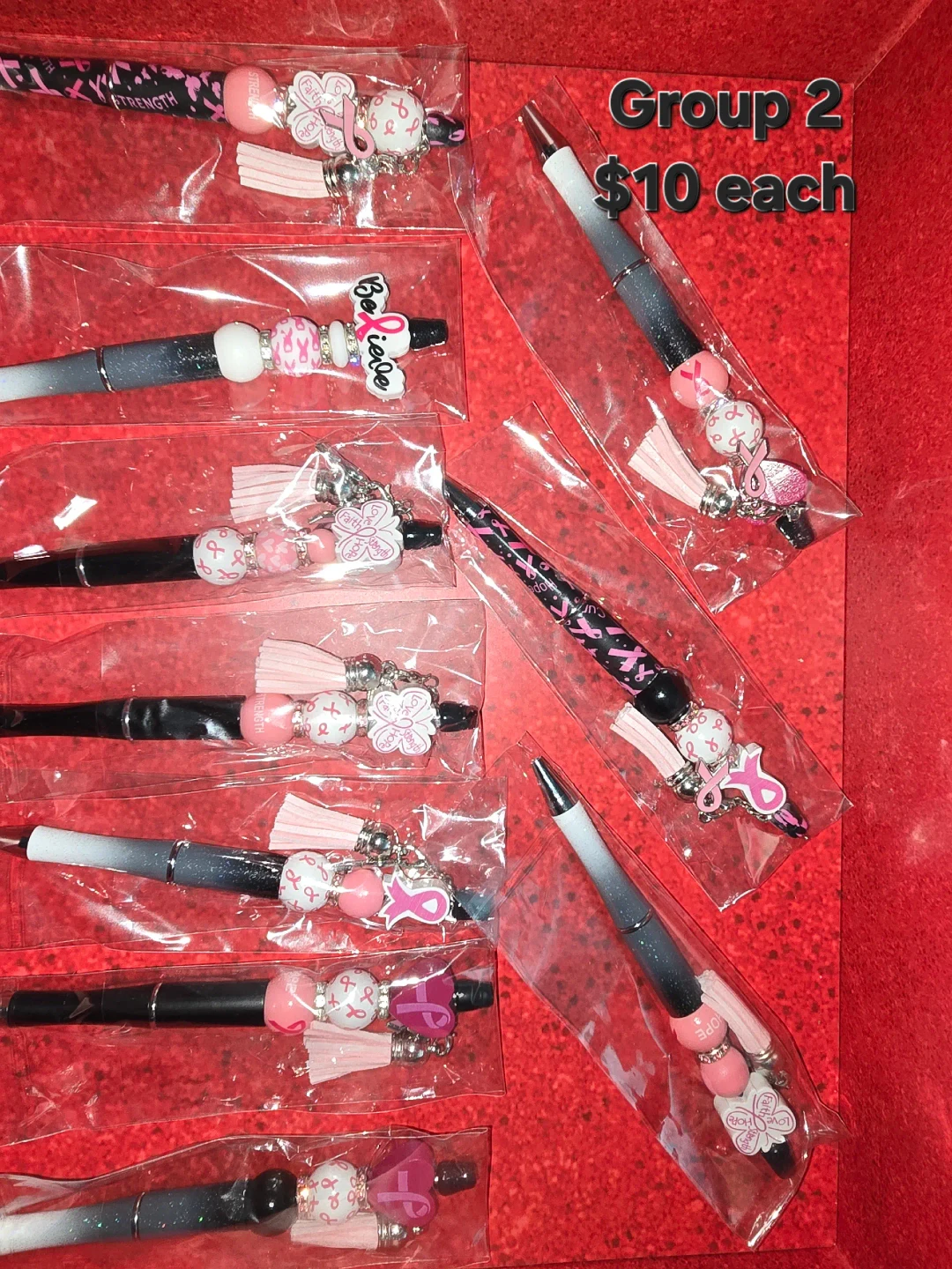 Beaded Pens with Charms - Breast Cancer Awareness - photo 5
