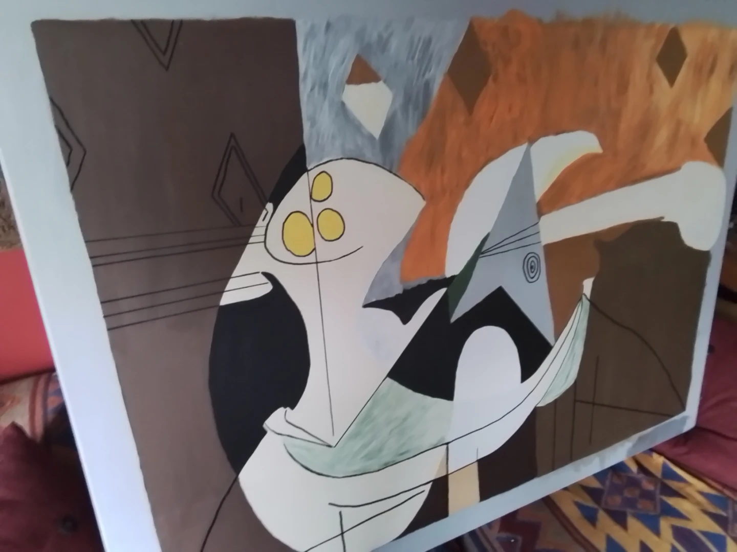 PABLO PICASSO CUBIST COMPOSITION UP FOR BID - photo 2