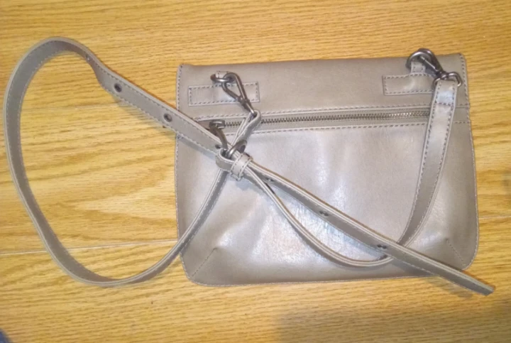 Matt & Nat Grey Vegan Leather Crossbody Bag - photo 2
