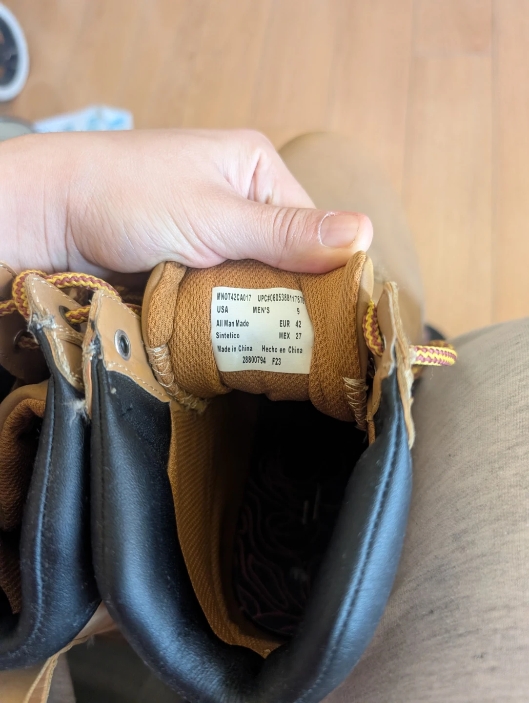 Men's Tan Work Boots - photo 2