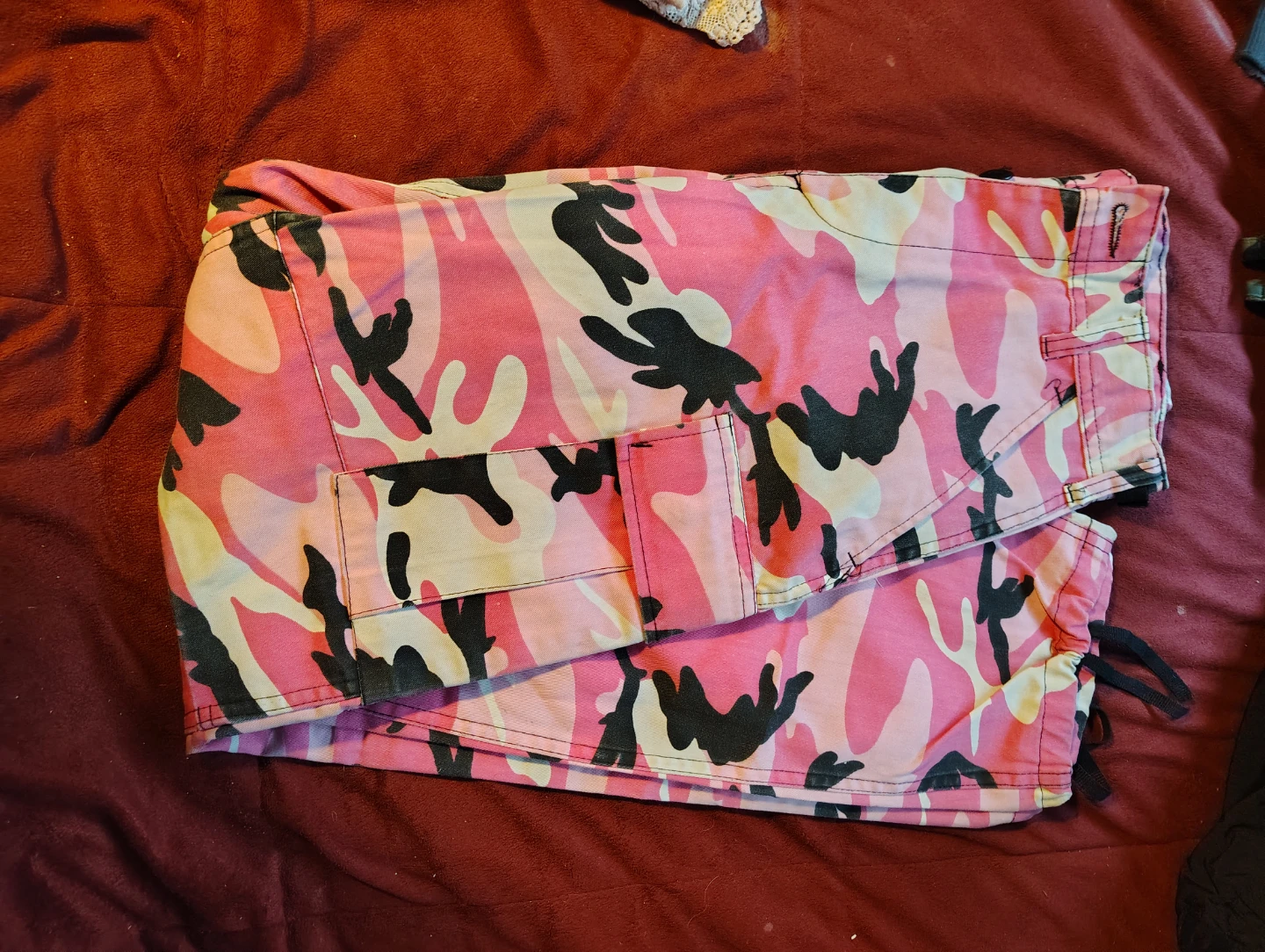 Pink Camo Cargo Pants