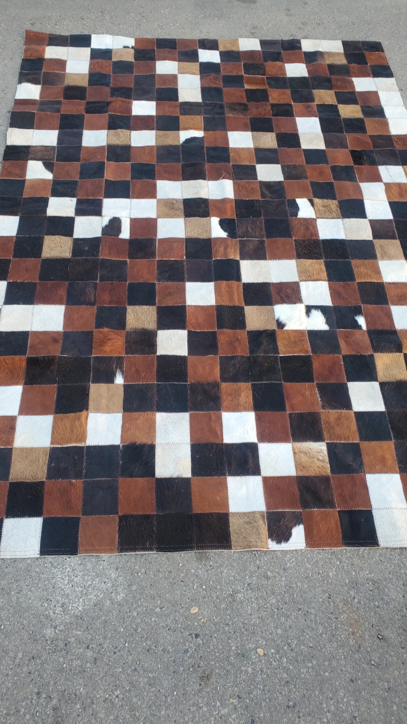 Patchwork Cowhide Rug - photo 3