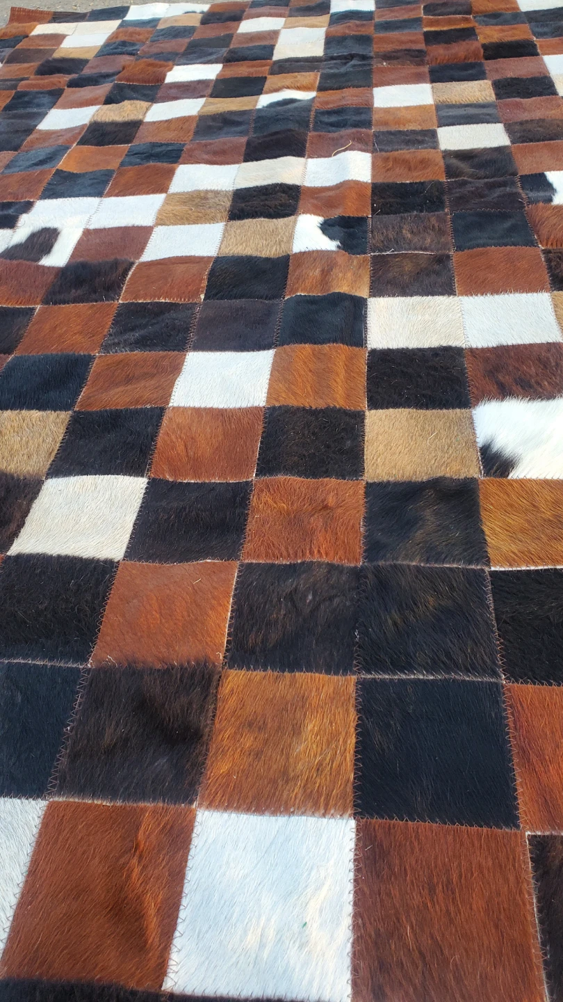 Patchwork Cowhide Rug - photo 4