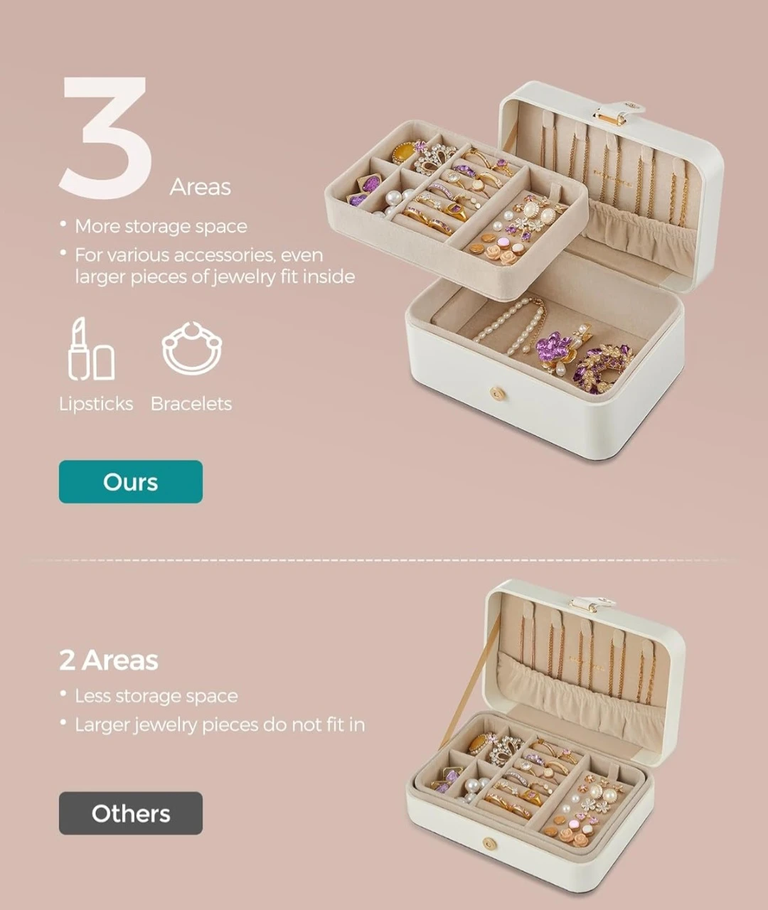 White Jewelry Box Organizer - photo 3