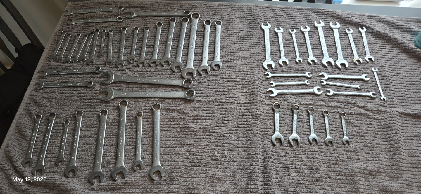 Mixed Set of Wrenches - Husky, Craftsman, and more