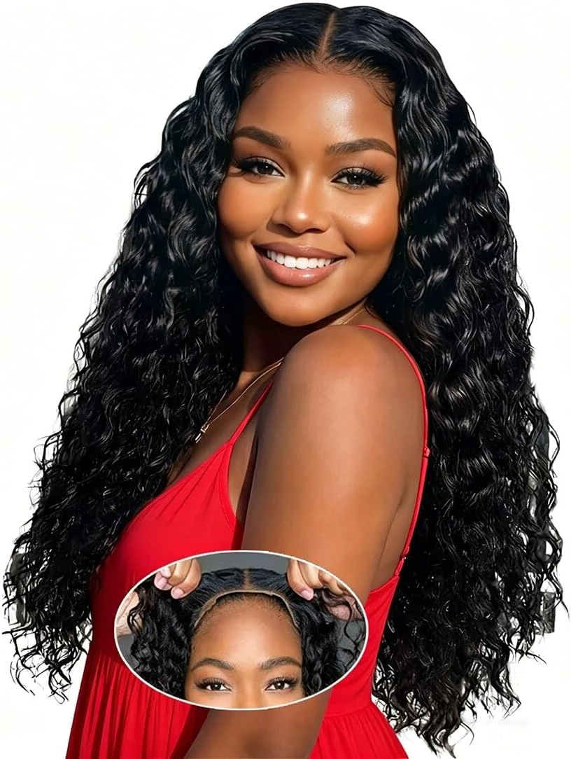 Kinky Curly Glueless Wig - Human Hair