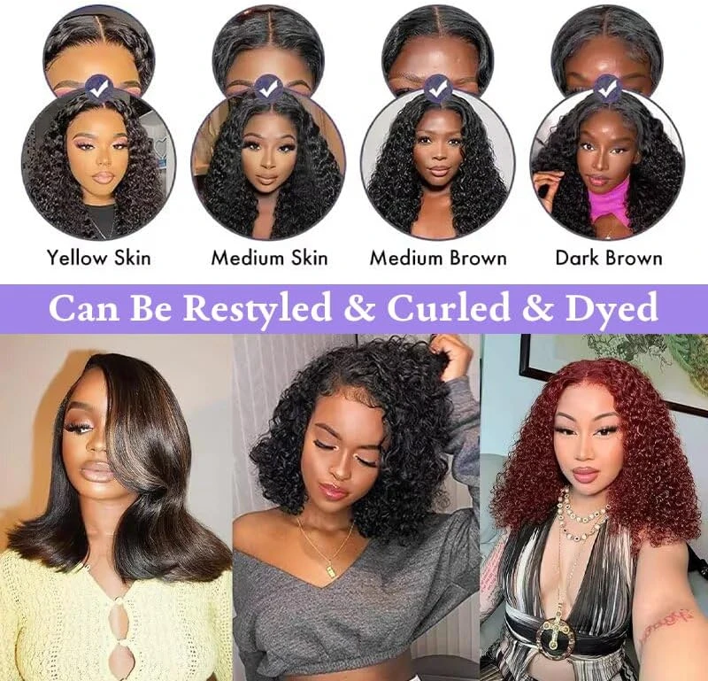 Kinky Curly Glueless Wig - Human Hair - photo 3