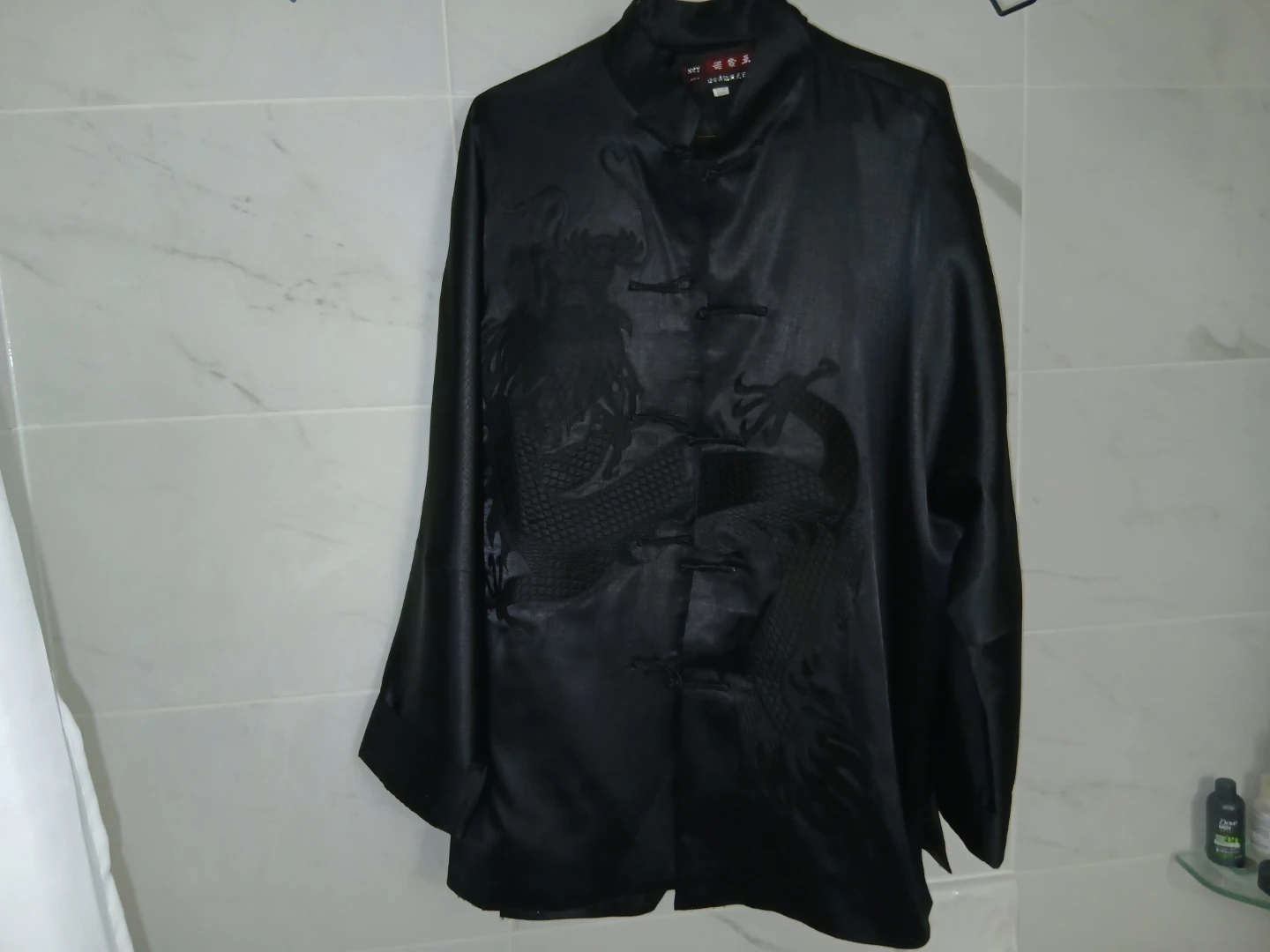 Black Silk Dragon Robe