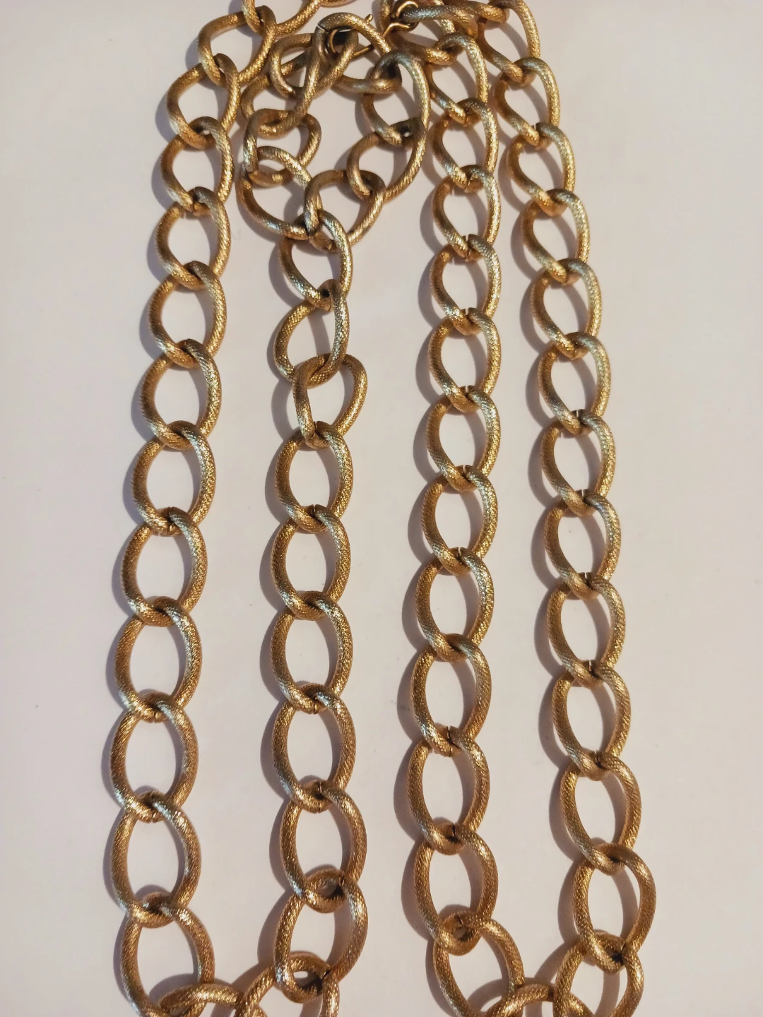 Beautiful Gold Tone Chunky Link Chain Necklace - photo 2