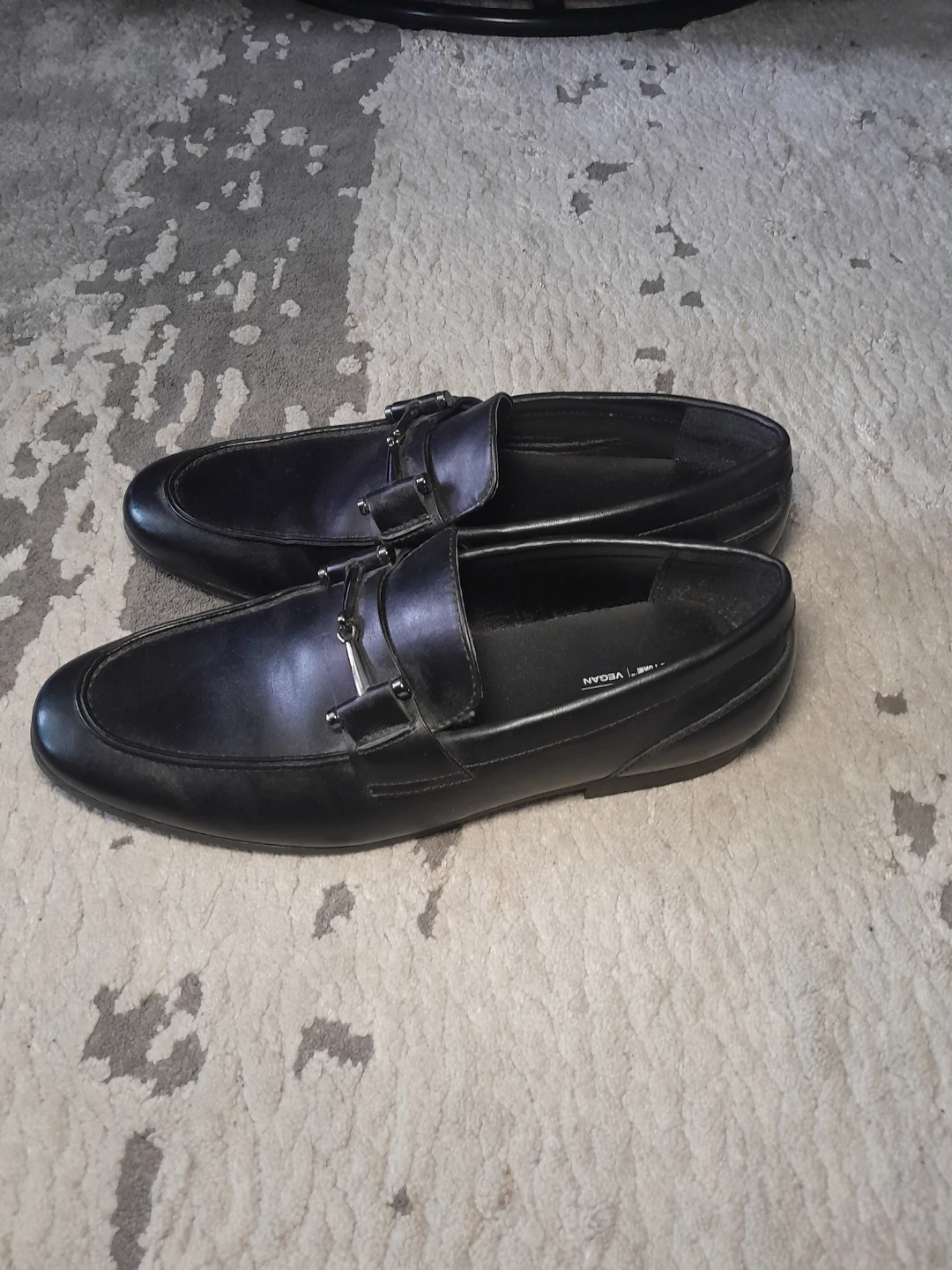 Call It Spring Black Faux Leather Loafers